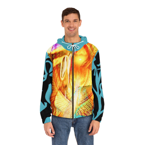 Men's Full-Zip  HIP HOP ART Hoodie (AOP)