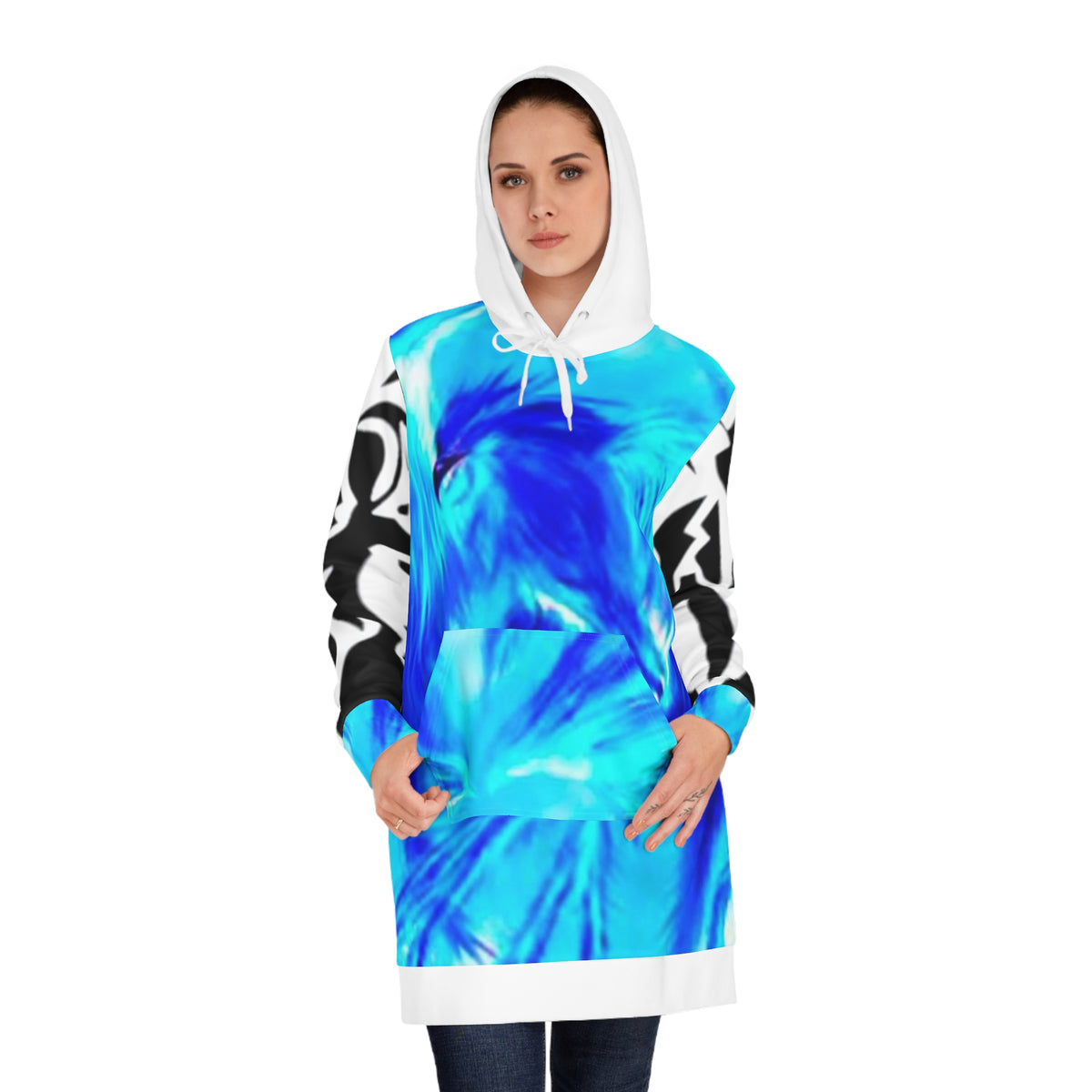 Women's HIP HOP ART Hoodie Dress (AOP)