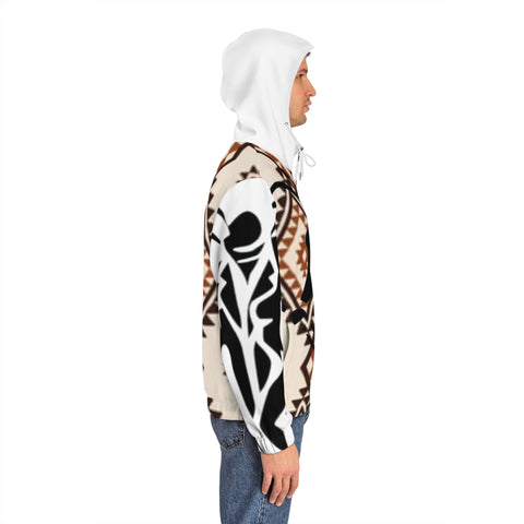 Men's Full-Zip  HIP HOP ART Hoodie (AOP)