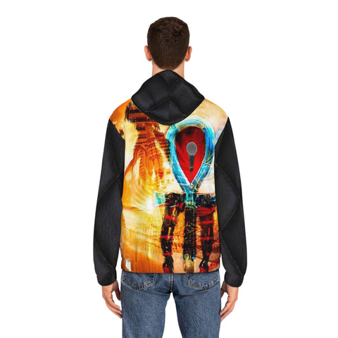 Men's Full-Zip HIP HOP ART Hoodie (AOP)