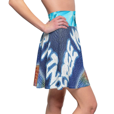 Women's HIP HOP ART  Skater Skirt (AOP)