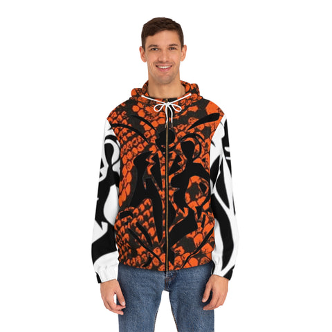 Men's Full-Zip  HIP HOP ART Hoodie (AOP)