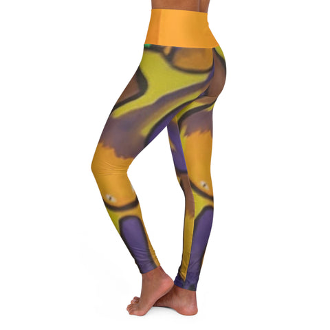 High Waisted HIP HOP ART Yoga Leggings (AOP)