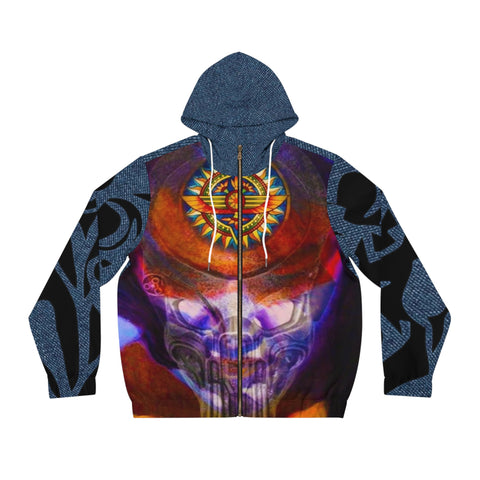 Men's Full-Zip  HIP HOP ART Hoodie (AOP)