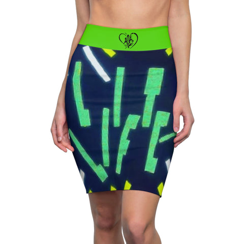 Women's  HIP HOP ART  Pencil Skirt (AOP)