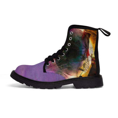 Men's Canvas HIP HOP ART  Boots