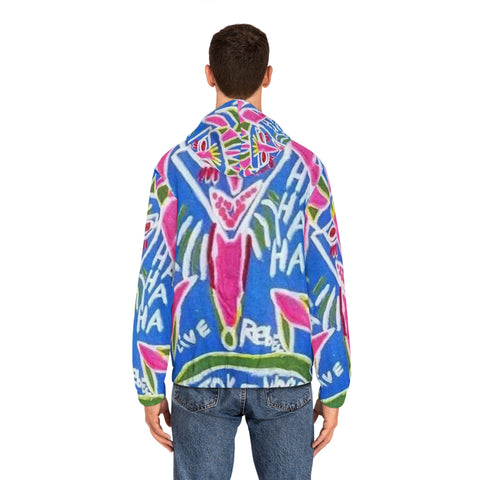 Men's Full-Zip  HIP HOP ART Hoodie (AOP)