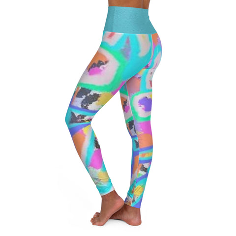 High Waisted HIP HOP ART Yoga Leggings (AOP)