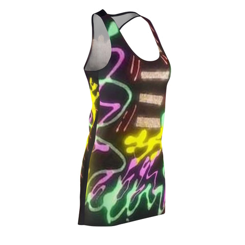 Women's Cut & Sew HIP HOP ART  Racerback Dress (AOP)