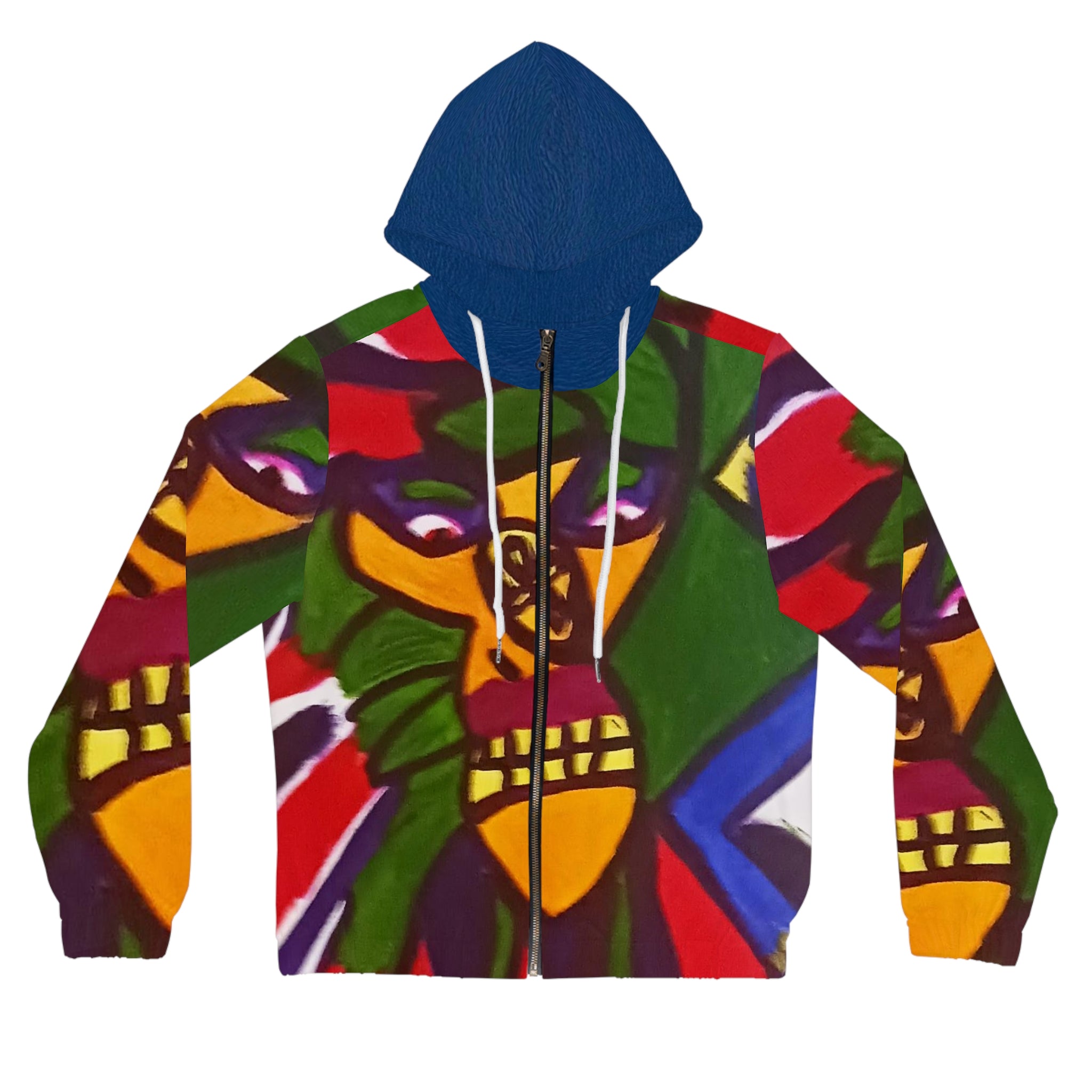 Women’s Full-Zip HIP HOP ART Hoodie (AOP)