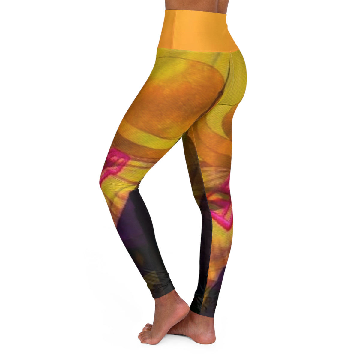 High Waisted HIP HOP ART Yoga Leggings (AOP)