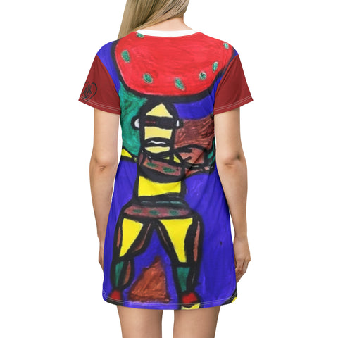 HIP HOP ART T-Shirt Dress (AOP)