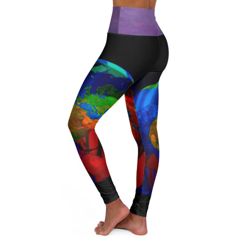 High Waisted HIP HOP ART Yoga Leggings (AOP)