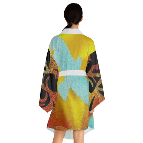 Long Sleeve  HIP HOP ART  Kimono Robe (AOP)