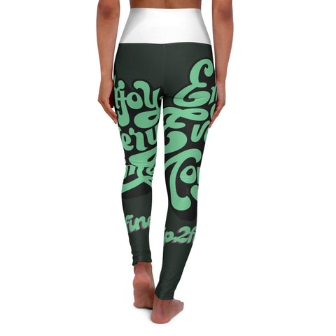 High Waisted  HIP HOP ART Yoga Leggings (AOP)