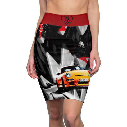 Women's HIP HOP ART Pencil Skirt (AOP)