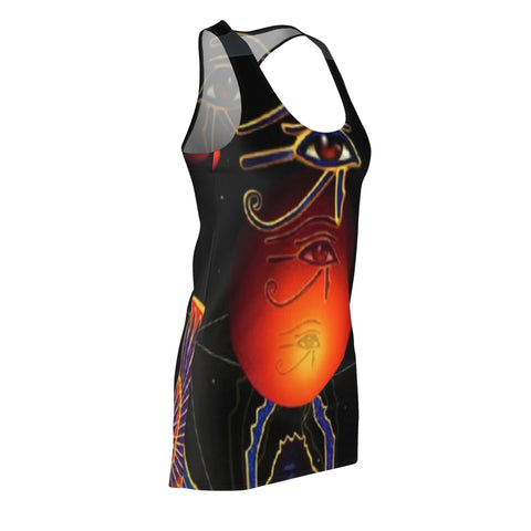 Women's Cut & Sew HIP HOP ART  Racerback Dress (AOP)