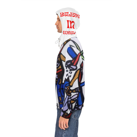 Men's Full-Zip  HIP HOP ART Hoodie (AOP)