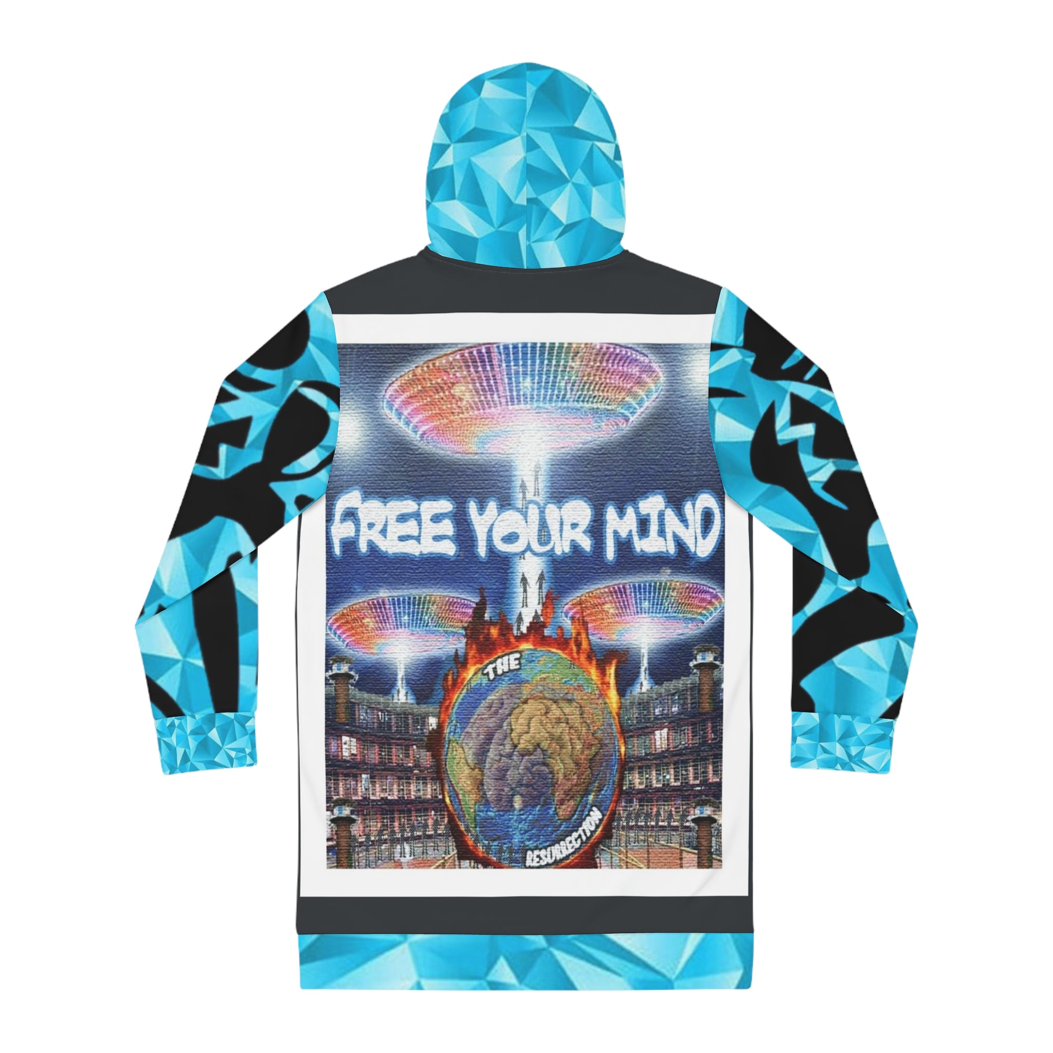 Women's HIP HOP ART Hoodie Dress (AOP)