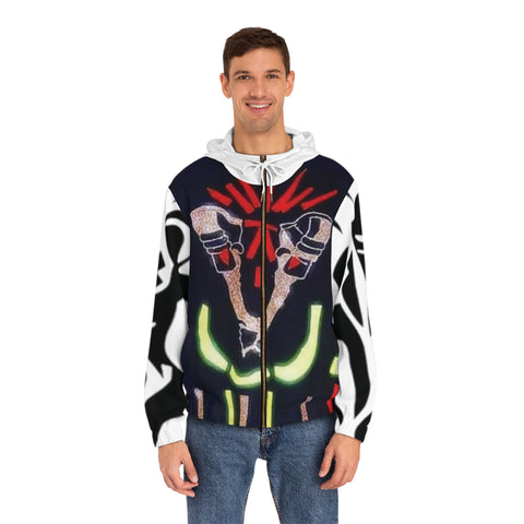 Men's Full-Zip  HIP HOP ART  Hoodie (AOP)