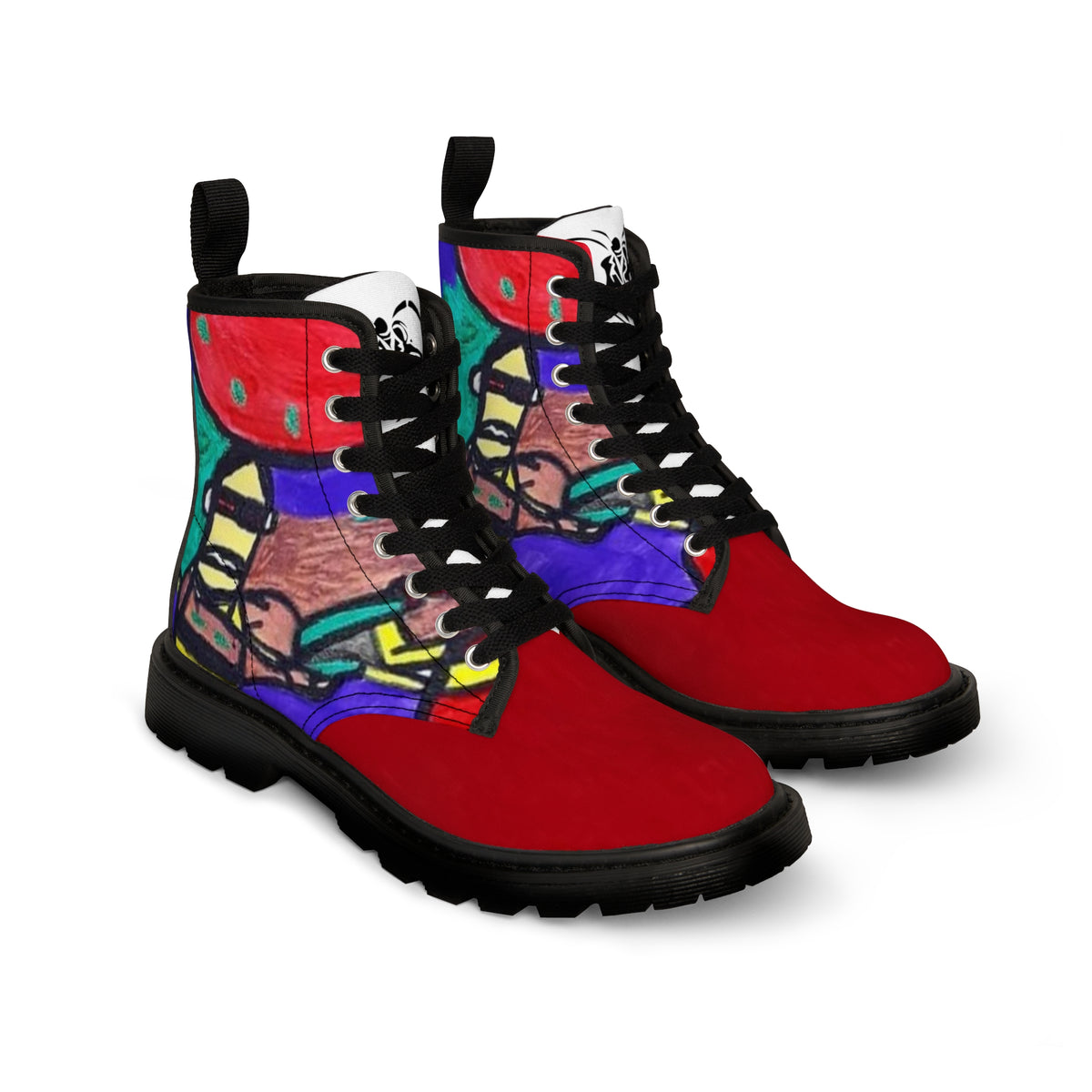 Women's HIP HOP ART Canvas Boots