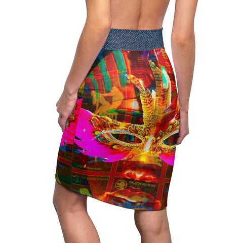 Women's  HIP HOP ART Pencil Skirt (AOP)