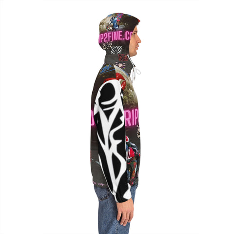 Men's Full-Zip  HIP HOP ART  Hoodie (AOP)