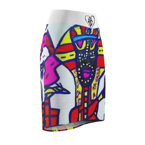 Women's  HIP HOP ART Pencil Skirt (AOP)