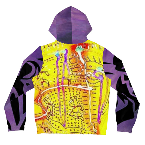 Women’s Full-Zip HIP HOP ART Hoodie (AOP)