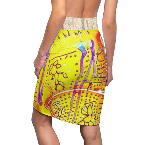 Women's HIP HOP ART Pencil Skirt (AOP)