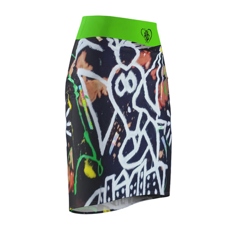 Women's HIP HOP ART Pencil Skirt (AOP)