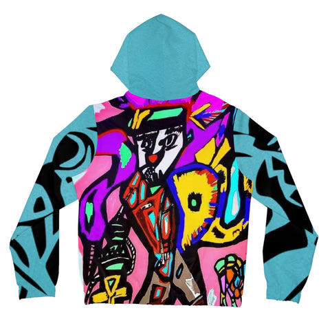 Women’s Full-Zip  HIP HOP ART Hoodie (AOP)