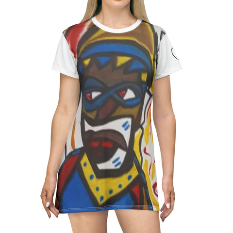 HIP HOP ART T-Shirt Dress (AOP)