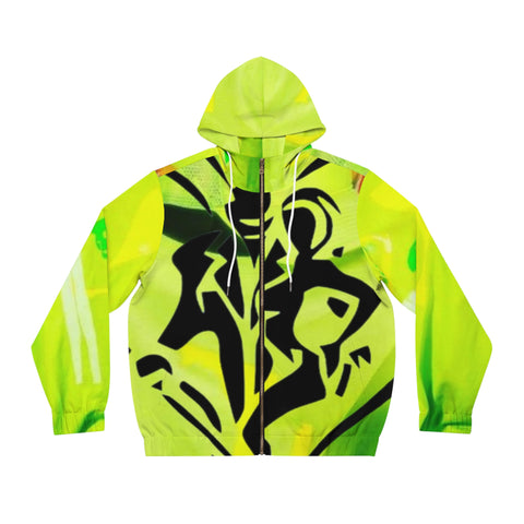 Men's Full-Zip HIP HOP ART Hoodie (AOP)