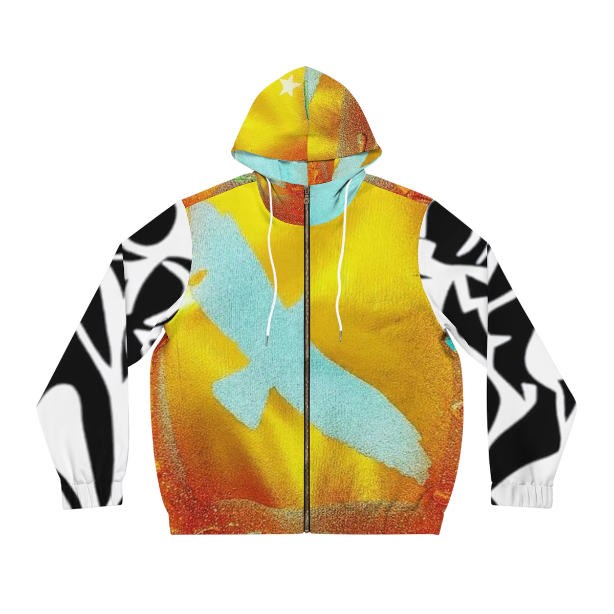 Men's Full-Zip HIP HOP ART Hoodie (AOP)