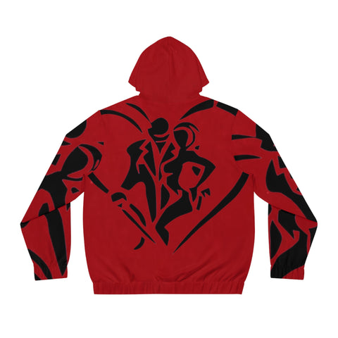 Men's Full-Zip HIP HOP ART Hoodie (AOP)