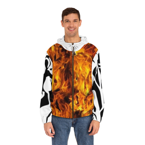 Men's Full-Zip HIP HOP ART Hoodie (AOP)