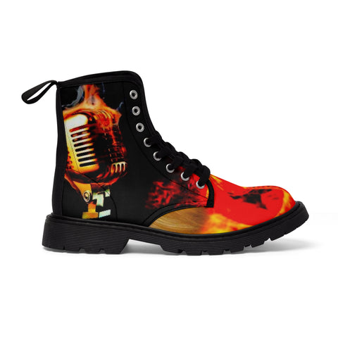 Men's Canvas  HIP HOP ART Boots