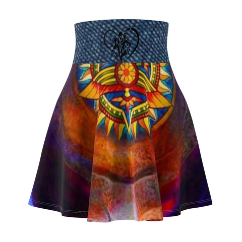 Women's  HIP HOP ART Skater Skirt (AOP)