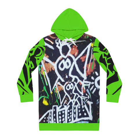 Women's HIP HOP ART Hoodie Dress (AOP)