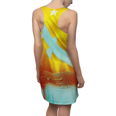 HIP HOP ART Women's Cut & Sew Racerback Dress (AOP)