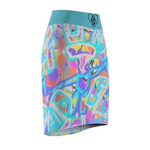 Women's  HIP HOP ART Pencil Skirt (AOP)