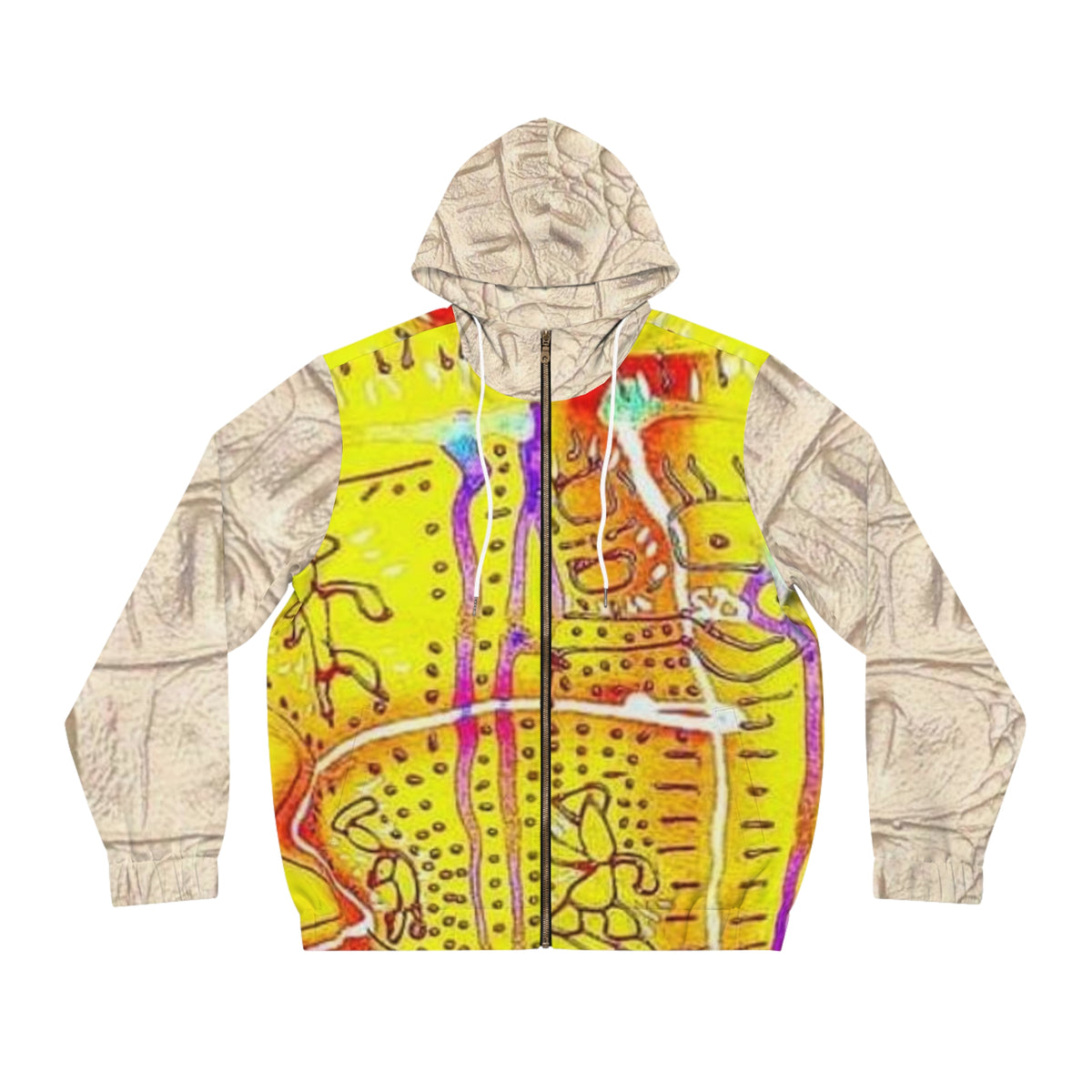 Men's Full-Zip  HIP HOP ART Hoodie (AOP)