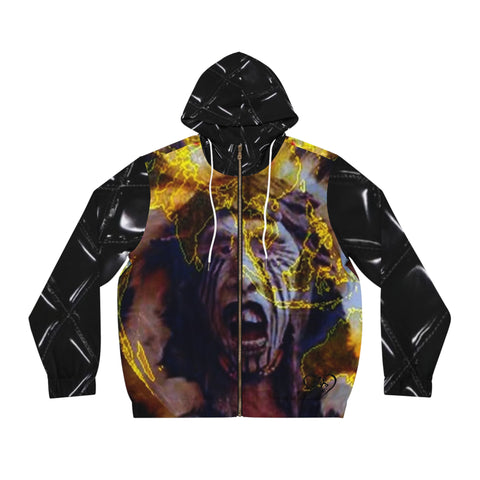 Men's Full-Zip HIP HOP ART Hoodie (AOP)