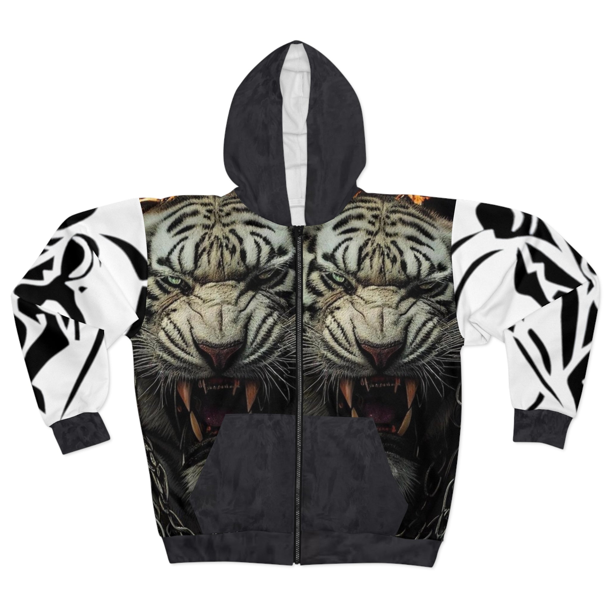 Unisex Zip HIP HOP ART Hoodie (AOP)