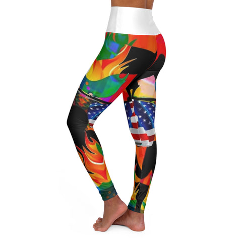 High Waisted  HIP HOP ART Yoga Leggings (AOP)