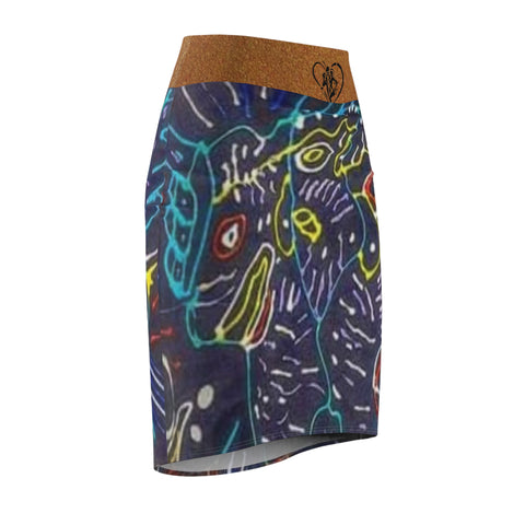 Women's HIP HOP ART Pencil Skirt (AOP)