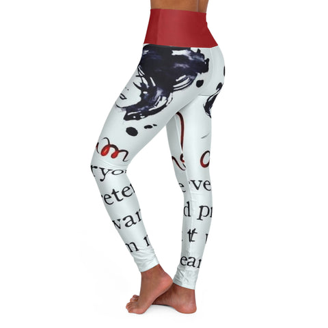 High Waisted  HIP HOP ART Yoga Leggings (AOP)