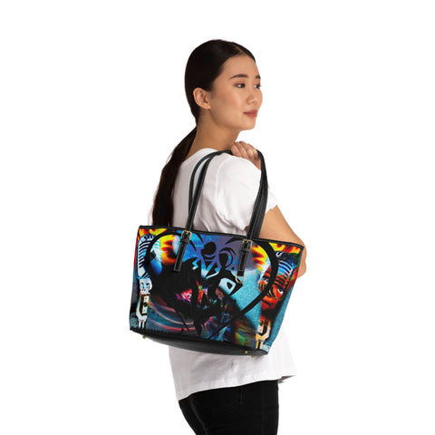 PU Leather  HIP HOP ART Shoulder Bag