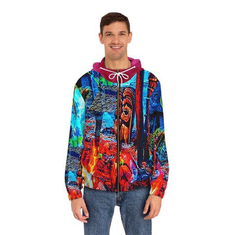 Men's Full-Zip  HIP HOP ART Hoodie (AOP)